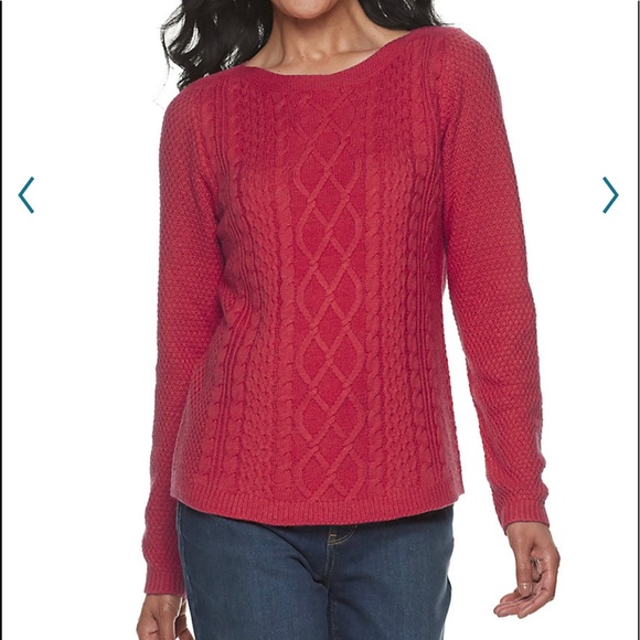 💗NWT Croft & Barrow knit Sweater - Picture 1 of 2